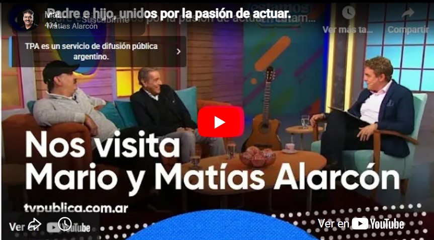 Padre e hijo, unidos por la pasión de actuar